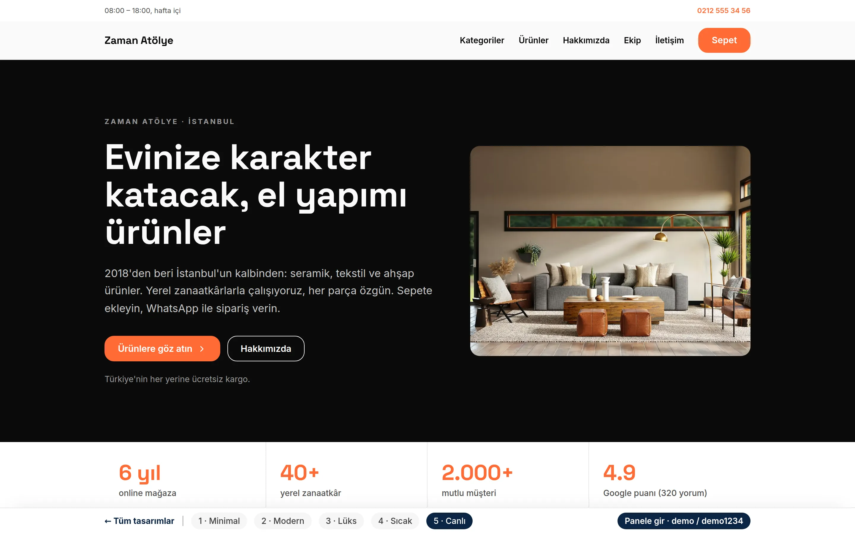 Tasarım 5 — Kırtasiye